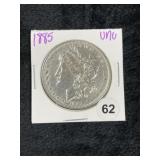 1885 UNC Morgan Silver Dollar Coin