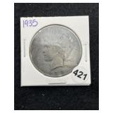 1935 Peace Silver Dollar Coin