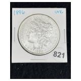 1896 UNC Morgan Silver Dollar Coin