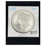 1898 UNC Morgan Silver Dollar Coin