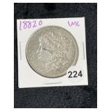 1882 O UNC Morgan Silver Dollar Coin