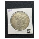1922 Peace Silver Dollar Coin