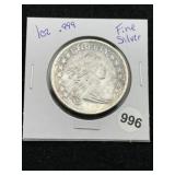 1 Ounce .999 Fine Silver Round Coin