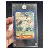 1986 Fleer Will Clark Baseball Card