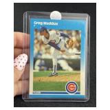1987 Fleer Greg Maddux Baseball Card