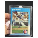 1987 Fleer Greg Maddux Baseball Card