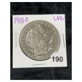 1901 O UNC Morgan Silver Dollar Coin