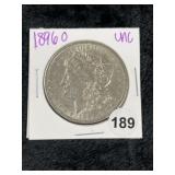 1896 O UNC Morgan Silver Dollar Coin
