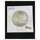 1943 Walking Liberty Half Dollar Silver Coin