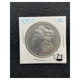 1885 O UNC Morgan Silver Dollar Coin