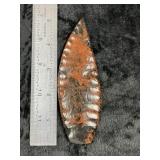 Mahogany Obsidian Blade Indian Artifact Arrowhead