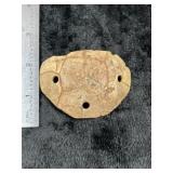 Turtle Shell Gorget Indian Artifact Arrowhead