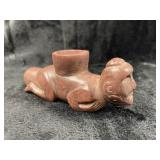 Human Effigy Redstone Pipe Indian Artifact Arrowhe