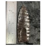 Obsidian Clovis Indian Artifact Arrowhead