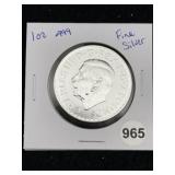 1 Ounce .999 Fine Silver Round Coin