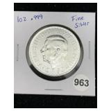1 Ounce .999 Fine Silver Round Coin