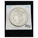 1900 UNC Morgan Silver Dollar Coin