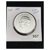 1 Ounce .999 Fine Silver Round Coin