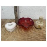 3 GLASS DISHES