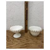 2 FENTON VASES