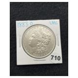 1883 O UNC Morgan Silver Dollar Coin