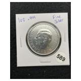 1 Ounce .999 Fine Silver Coin