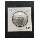 1 Ounce .999 Fine Silver Coin