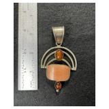 Sterling Silver Pendant Indian Artifact Arrowhead