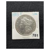 1883 O UNC Morgan Silver Dollar Coin
