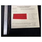 Snake Effigy Hair Pin with Thomas Mathews COA from
