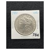 1900 UNC Morgan Silver Dollar Coin