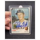 Carlton Fisk Hand Signed Authentic Autograph
