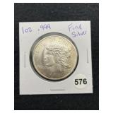 1 Ounce .999 Fine Silver Coin