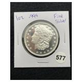 1 Ounce .999 Fine Silver Coin