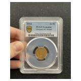 1914 PCGS Genuine Cleaned-AU Detail 2 & 1/2 Dollar