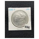 1890 O UNC Morgan Silver Dollar Coin