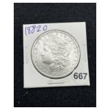 1882 O Morgan Silver Dollar Coin