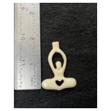 Human Effigy Pendant Indian Artifact Arrowhead