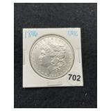 1896 UNC Morgan Silver Dollar Coin