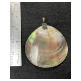 Shell Pendant Indian Artifact Arrowhead
