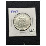 1943 Walking Liberty Half Dollar Silver Coin