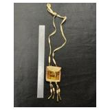Small Beaded Leather Pouch Indian Artifact Arrowhe