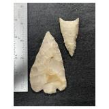 2 Texas Arrowheads Indian Artifact Arrowhead