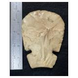 Very nice Chipped Hoe Indian Artifact Arrowhead
