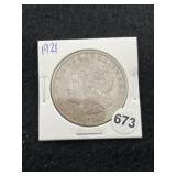 1921 Morgan Silver Dollar Coin