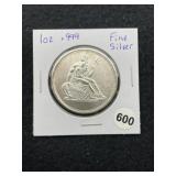 1 Ounce .999 Fine Silver Coin