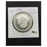 1 Ounce .999 Fine Silver Coin