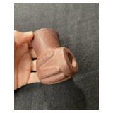 Hand Effigy Redstone Pipe Indian Artifact Arrowhea