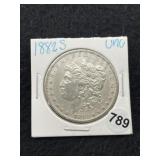1882 S UNC Morgan Silver Dollar Coin