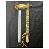 Trade Axe with beaded Handle Indian Artifact Arrow